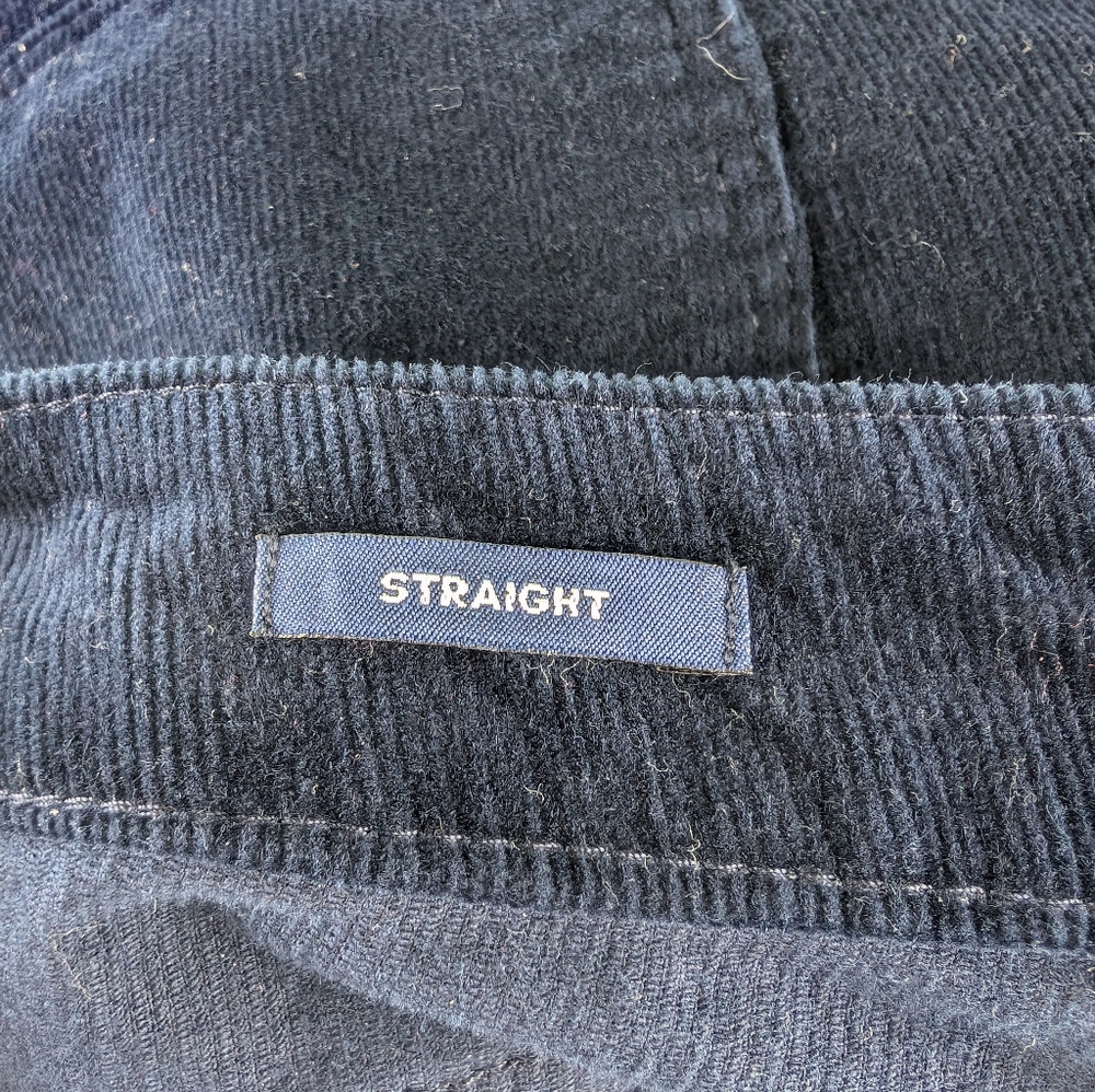 Talbot's Simply Flattering Straight Corduroy Navy Pant (Size: 8) - Picture 8 of 9
